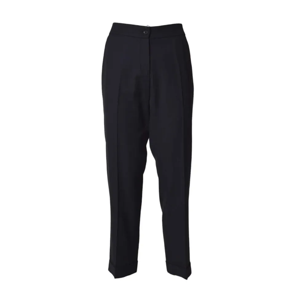 Etro 133121497 pantalone donna cotone blu