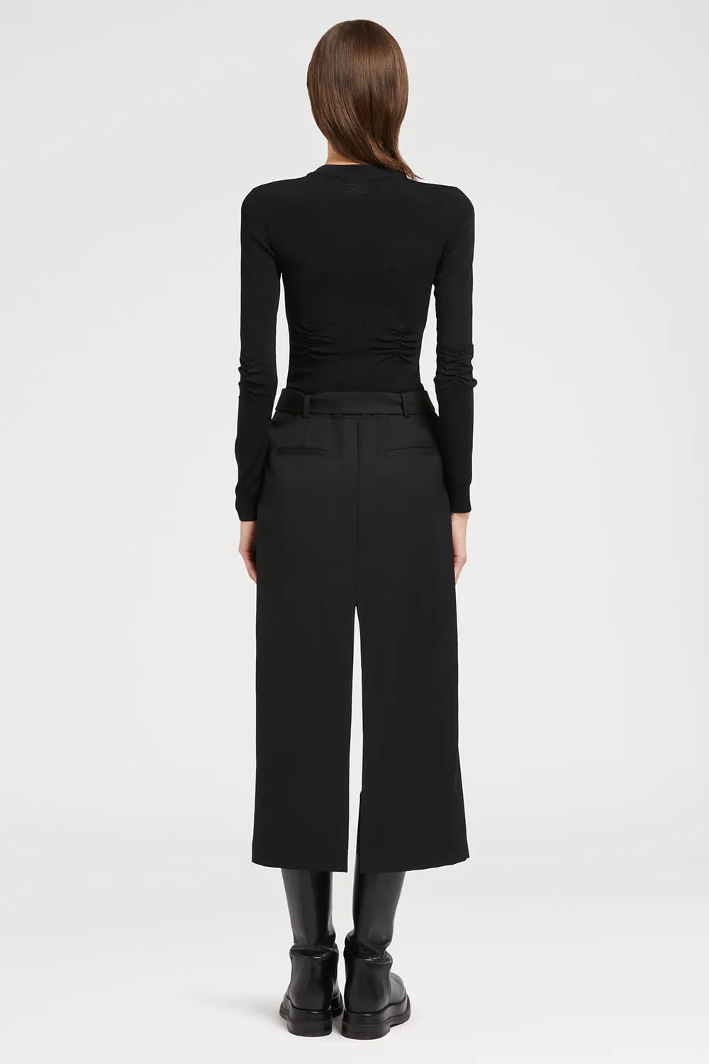 PORTS 1961 PF25 PW325XXL02 gonna nera 36 con spacco