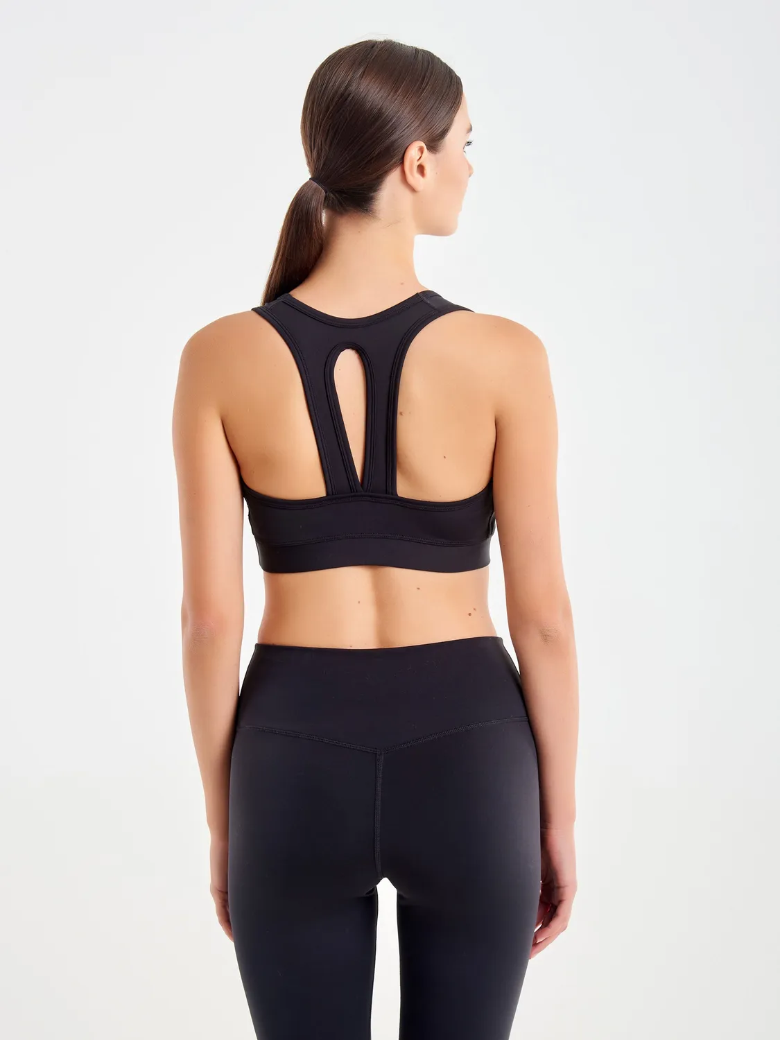 Vicolo Vogatore Top Cropped Nero Modellante