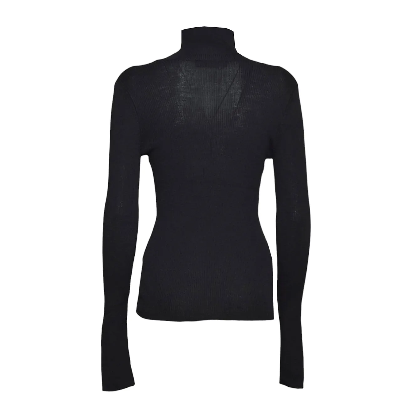 Our Legacy W4263SB maglia collo alto nera merino