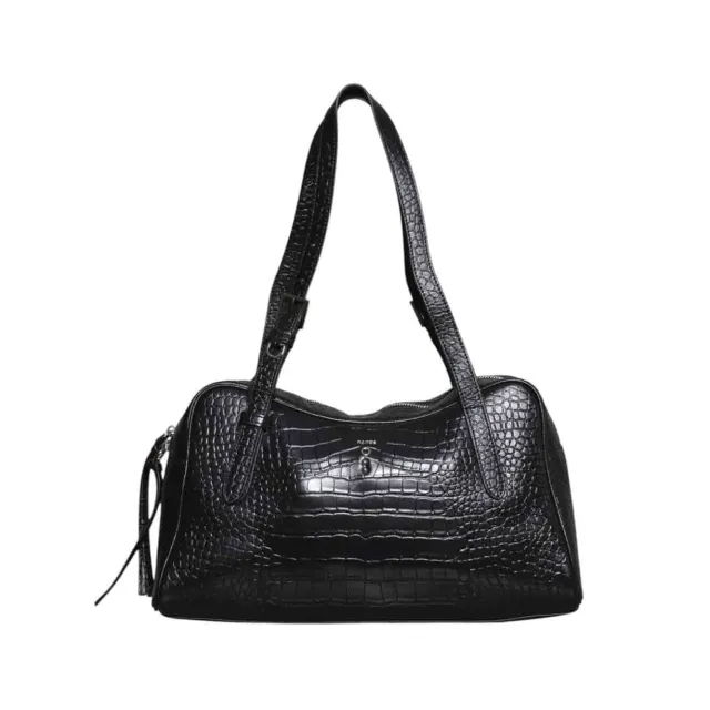 No:rae Clio Big N62SB620COL shopper donna nero cocco pelle
