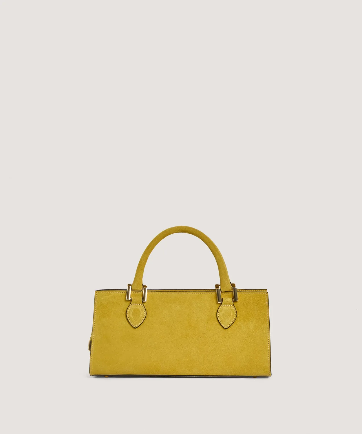 Rodier Violette borsa baguette ocra pelle scamosciata