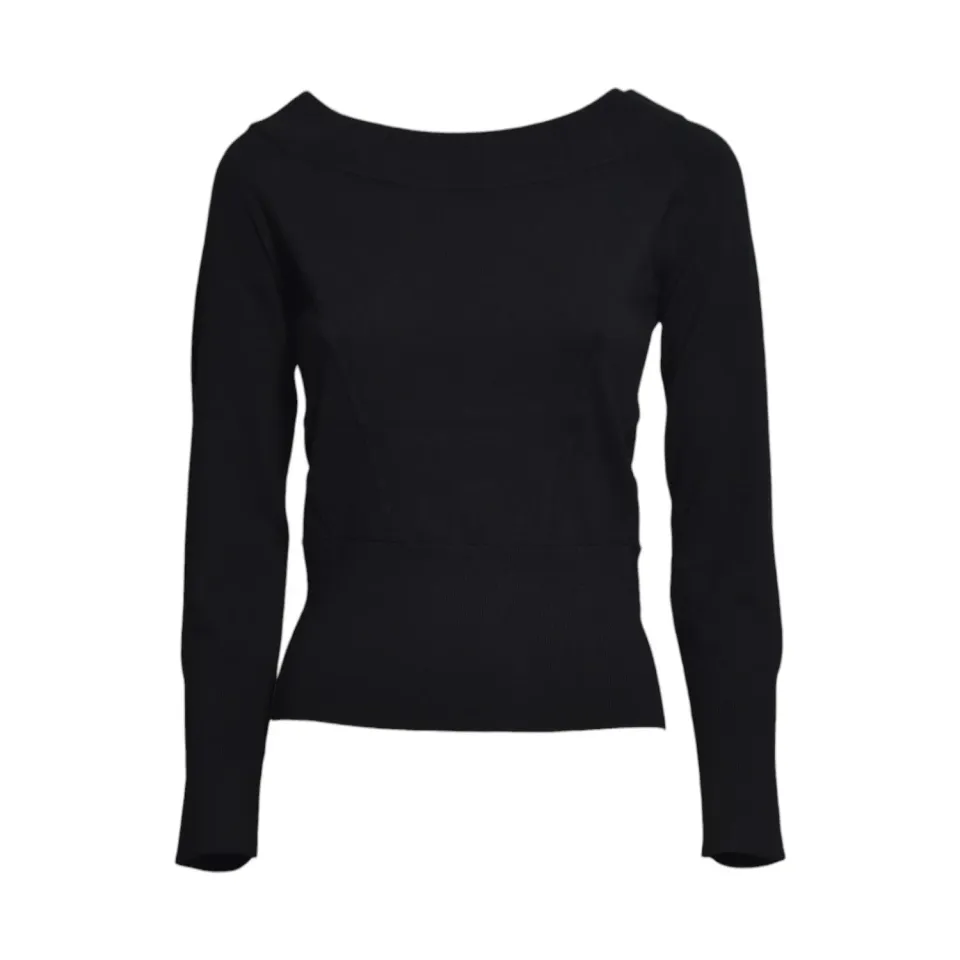 Max Mara Como cardigan nero lana donna