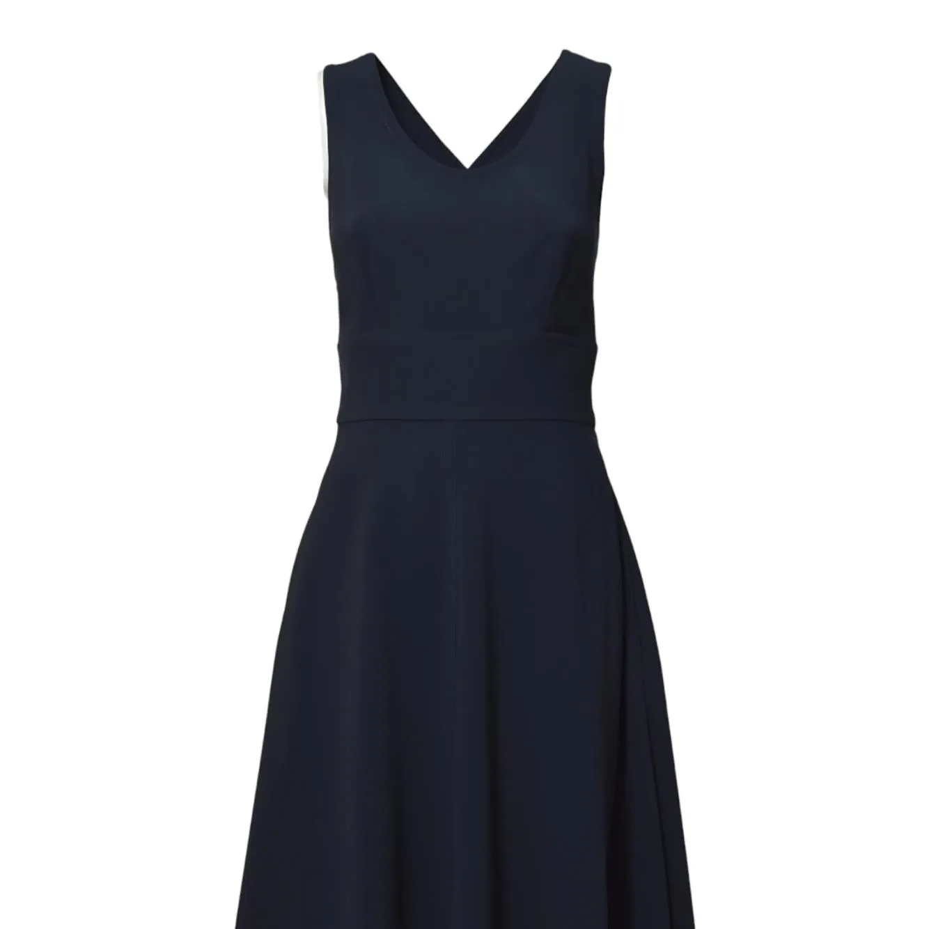Aspesi G2938P001 abito lungo blu notte taglia 40 crepe