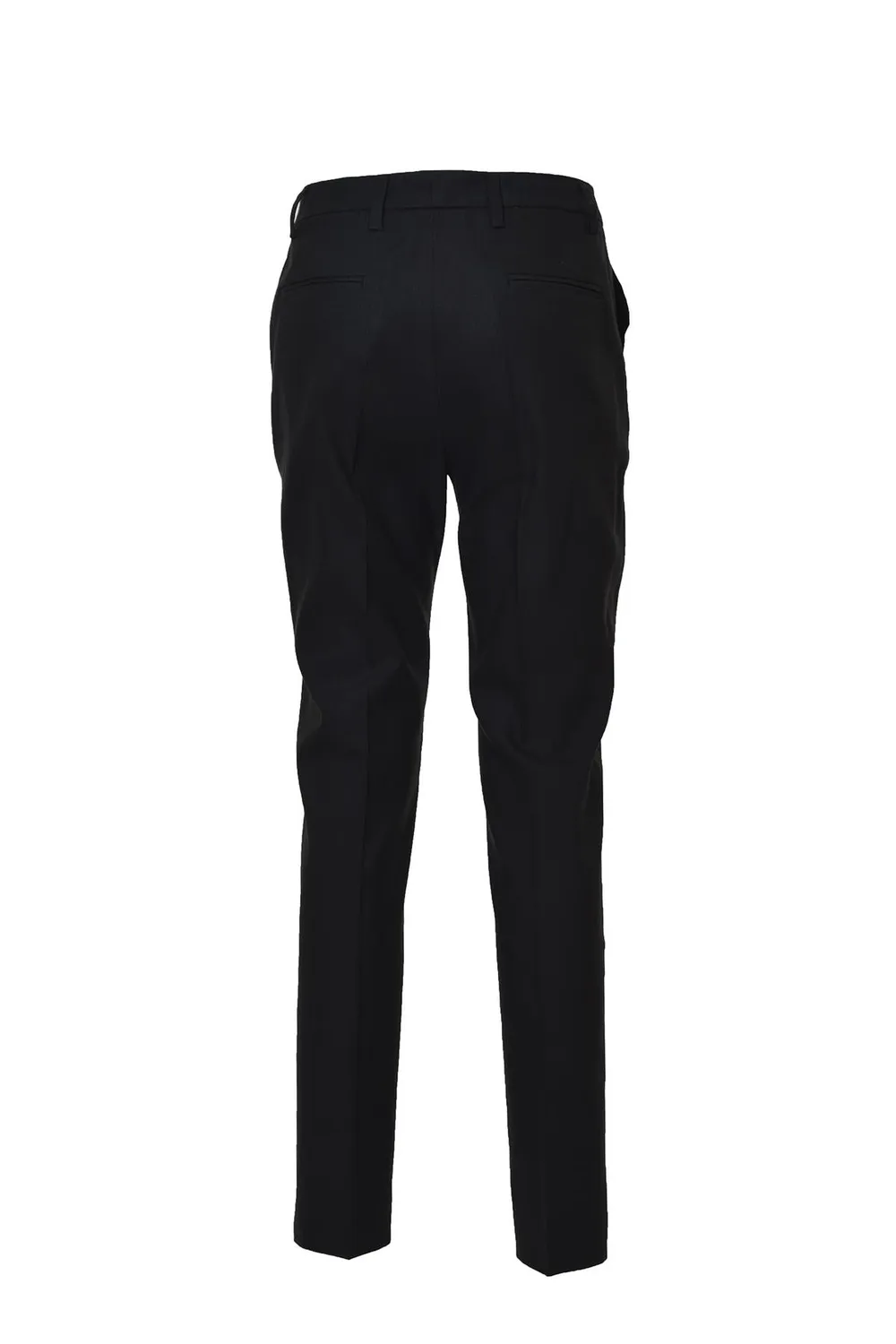 Tonello 02P53203306U pantaloni sartoriali neri lino