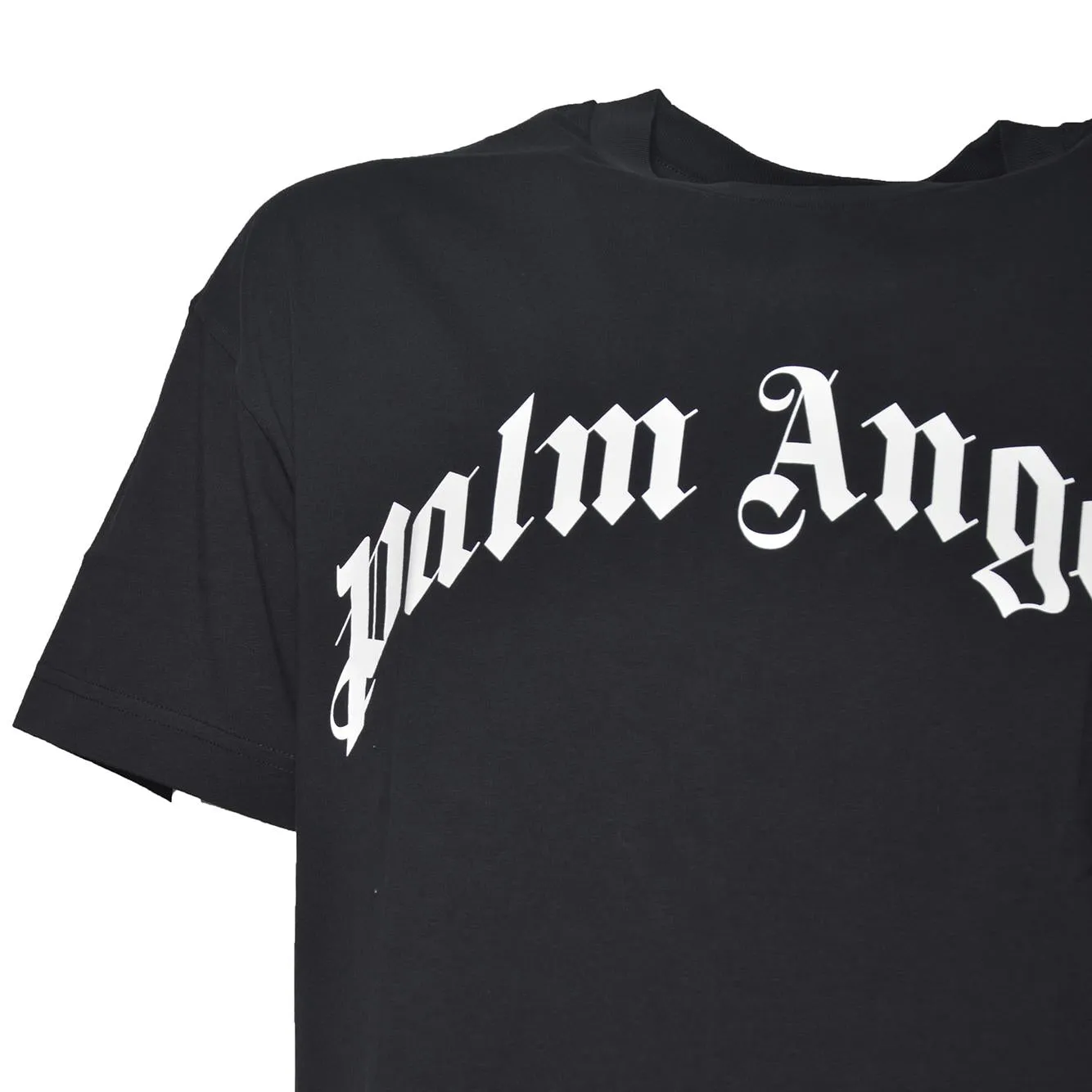 Palm Angels PMAA109S26JER00G t-shirt nero/bianco cotone