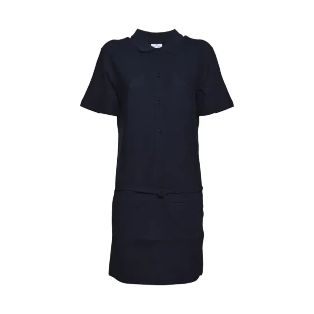 Courrèges 226CRO843W00113 mini abito polo blu