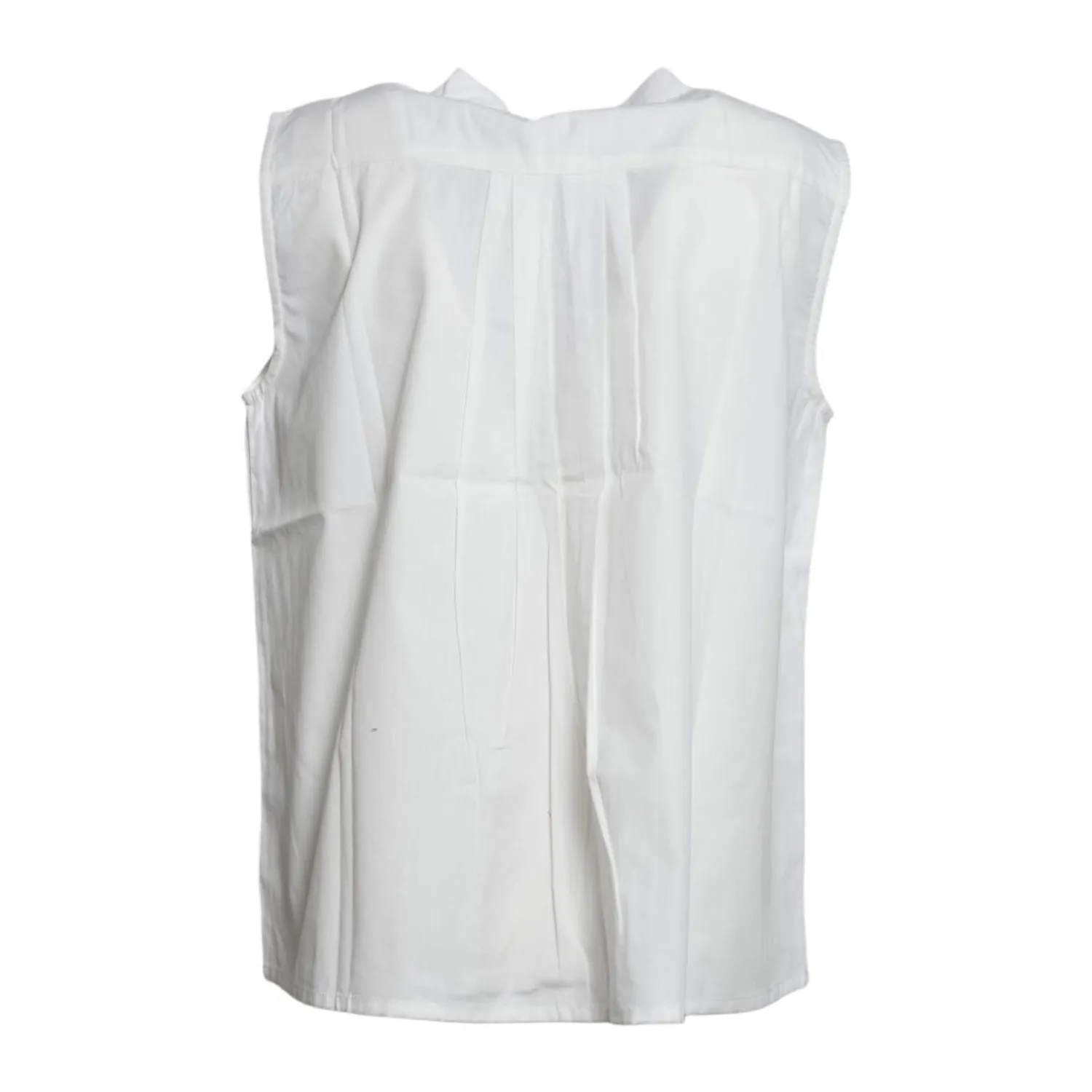 Merci Tulip blusa bianca in cotone