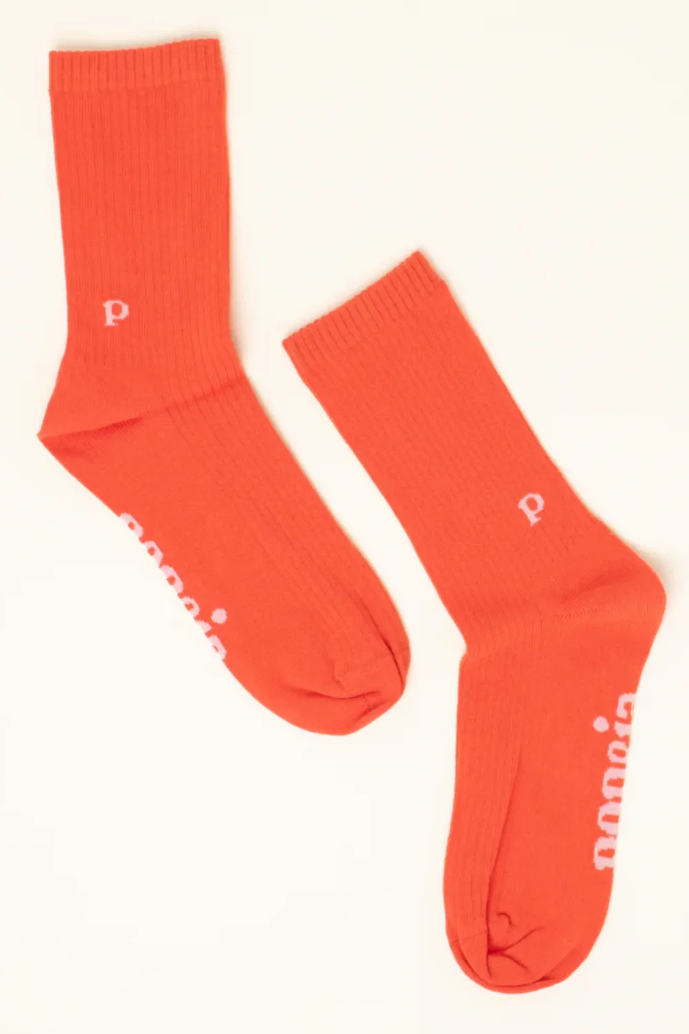 Popeia The Casual calzini cotone rosso Aperol 35-38