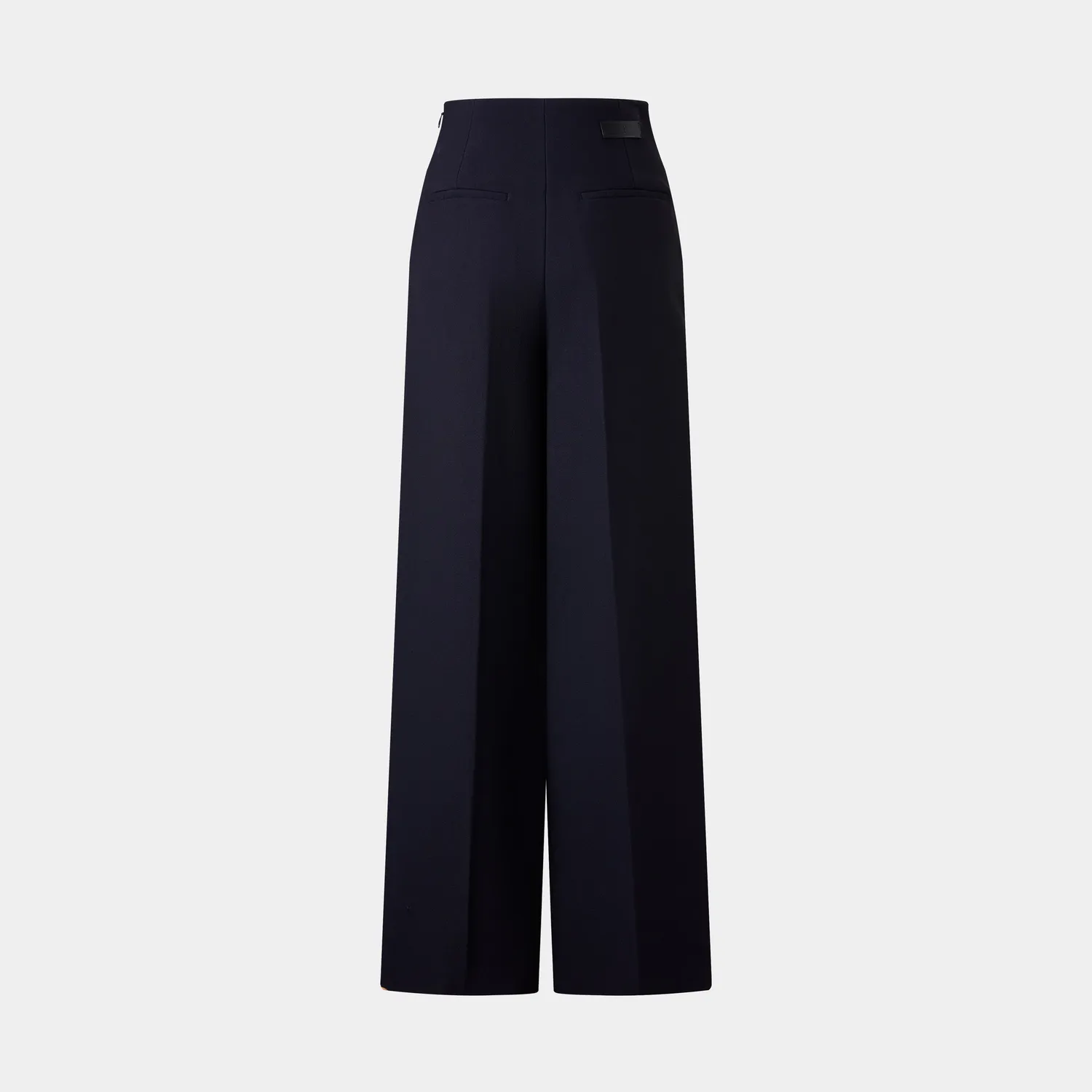 PORTS FW25 pantaloni palazzo blu bottoni larghi