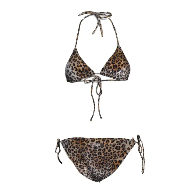 Saint Barth LEH00011 Leah top bikini leopardato lurex