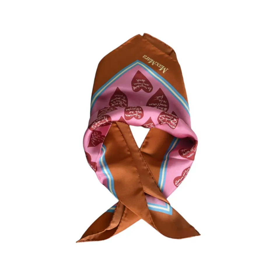Max Mara 2624546081600 foulard rosa seta