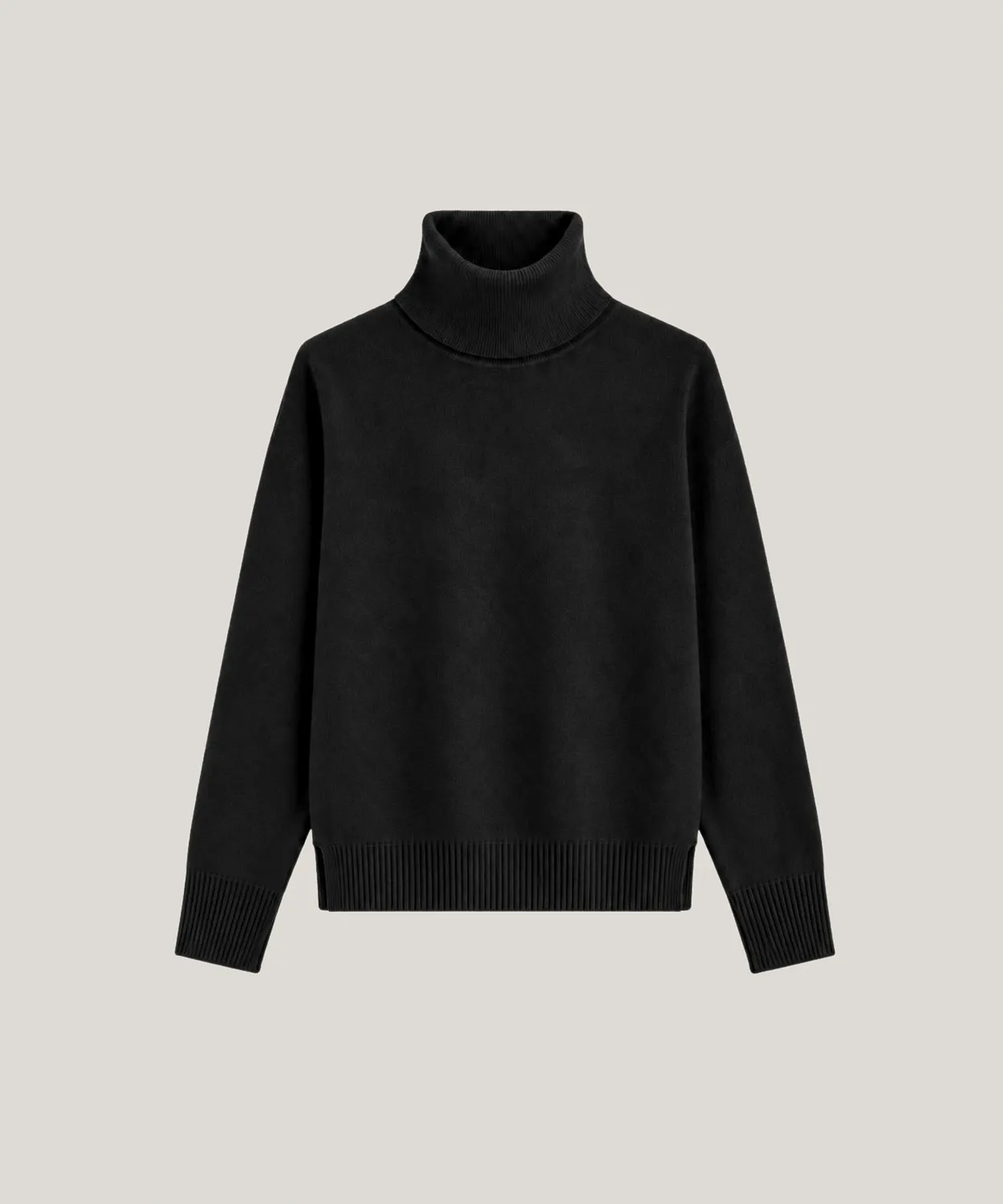 Rodier maglione dolcevita donna cachemire nero