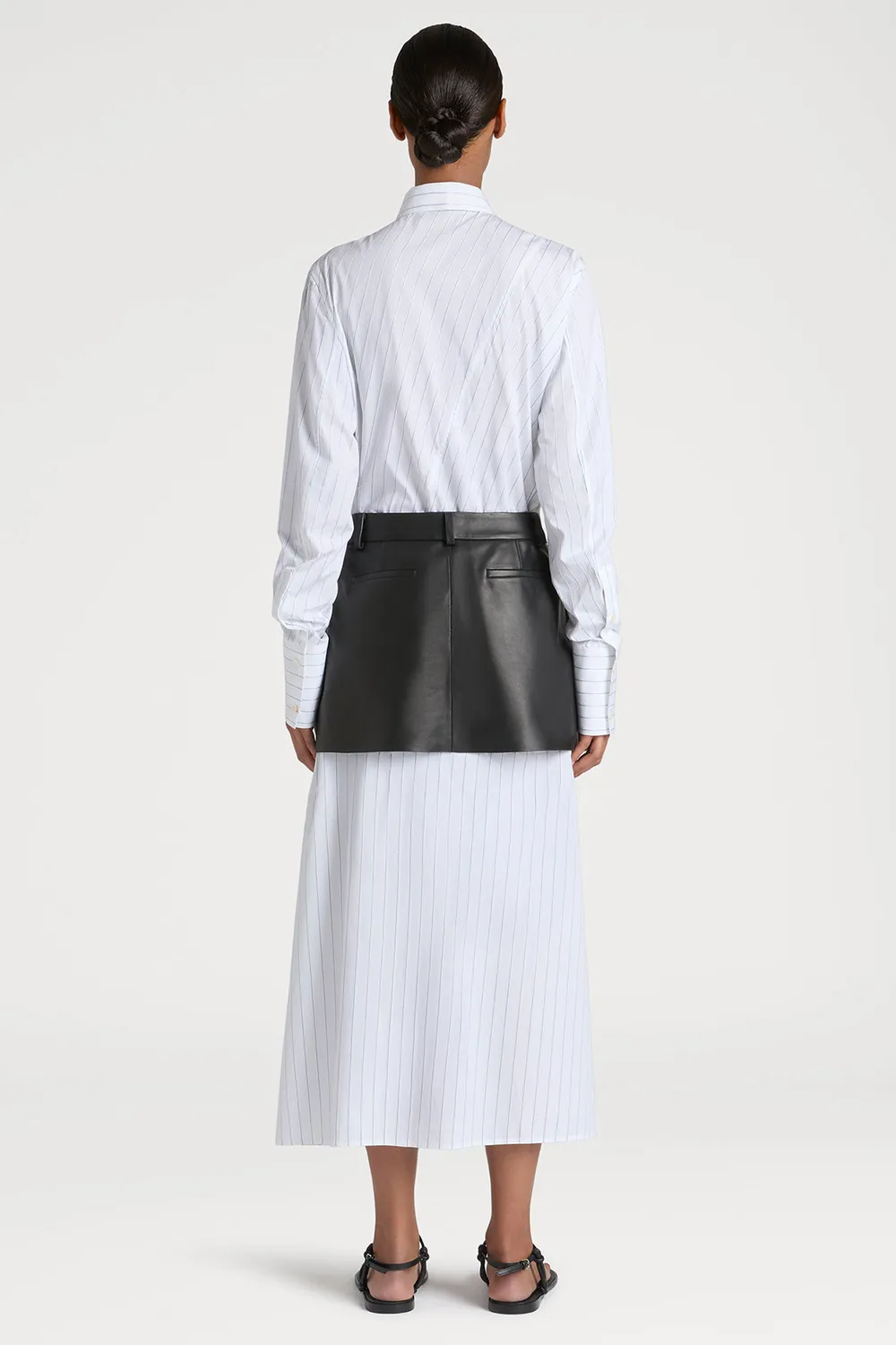 Ports 1961 PW225XLX02 minigonna pelle nera 36 zip