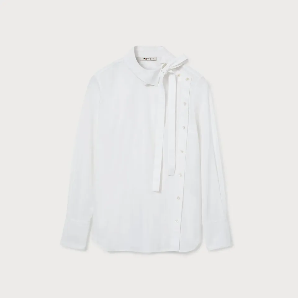 Ports camicia cotone collo punto bianca 40 IT