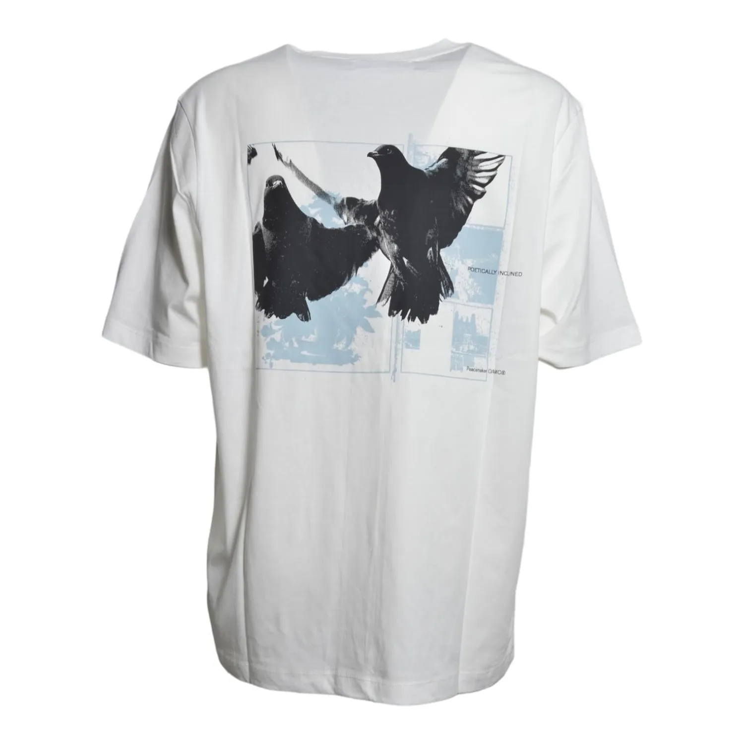 OAMC PCM3OT01BJE001 t-shirt birds print bianca