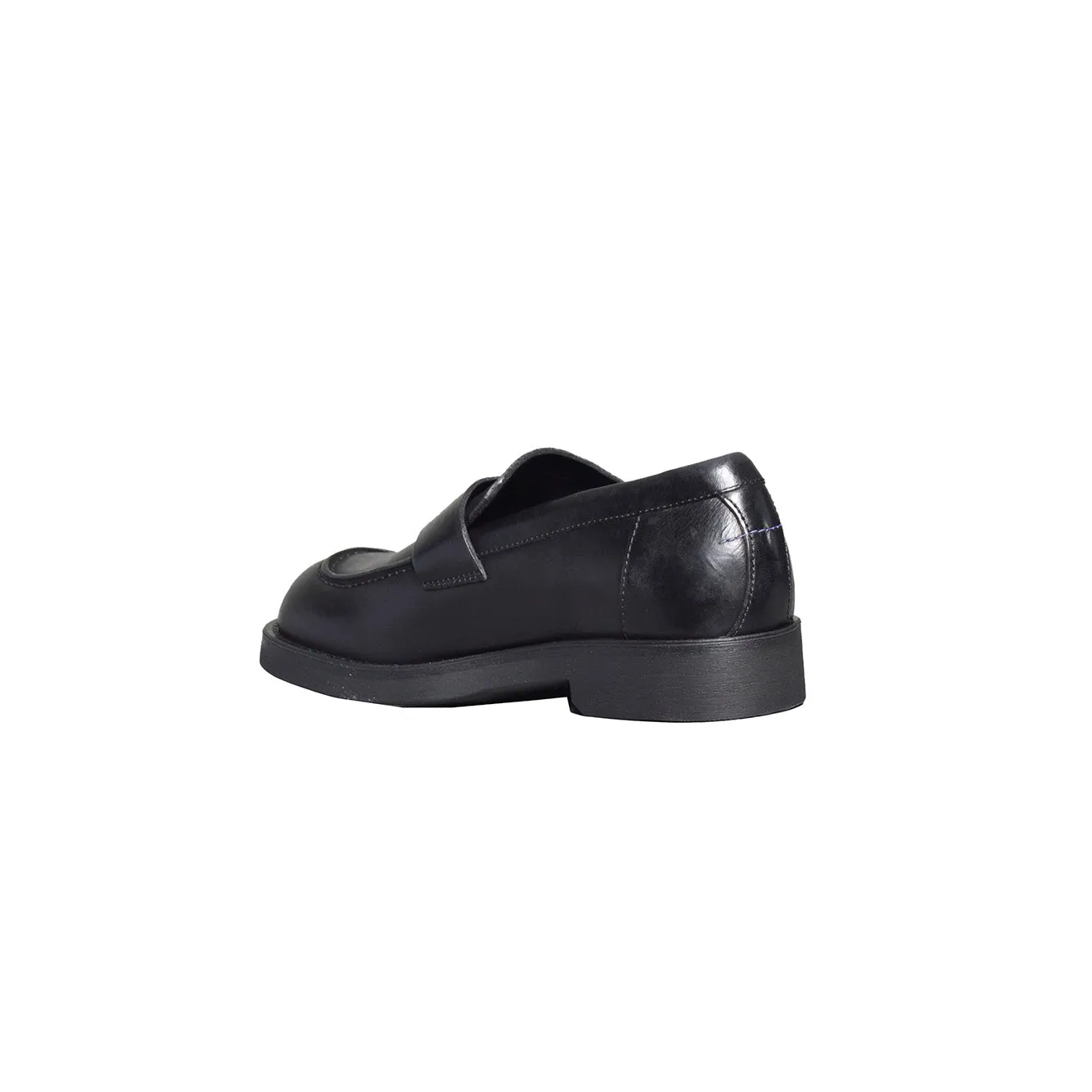 MM6 Maison Margiela SH1WR0006P7431T8013 mocassini uomo nero pelle