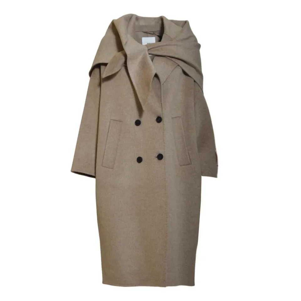 Solotre M1F0001 cappotto nocciola elegante