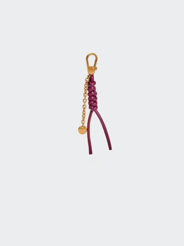 Vicolo Charms Nodo Ecopelle portachiavi borgogna taglia unica