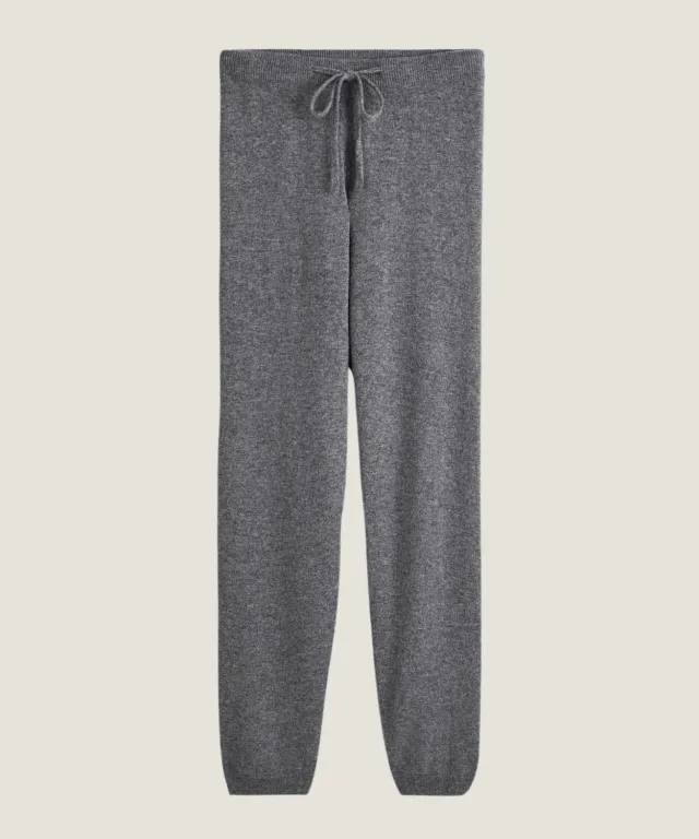 Rodier Pantaloni Cashmere Dritti Grigio Medio