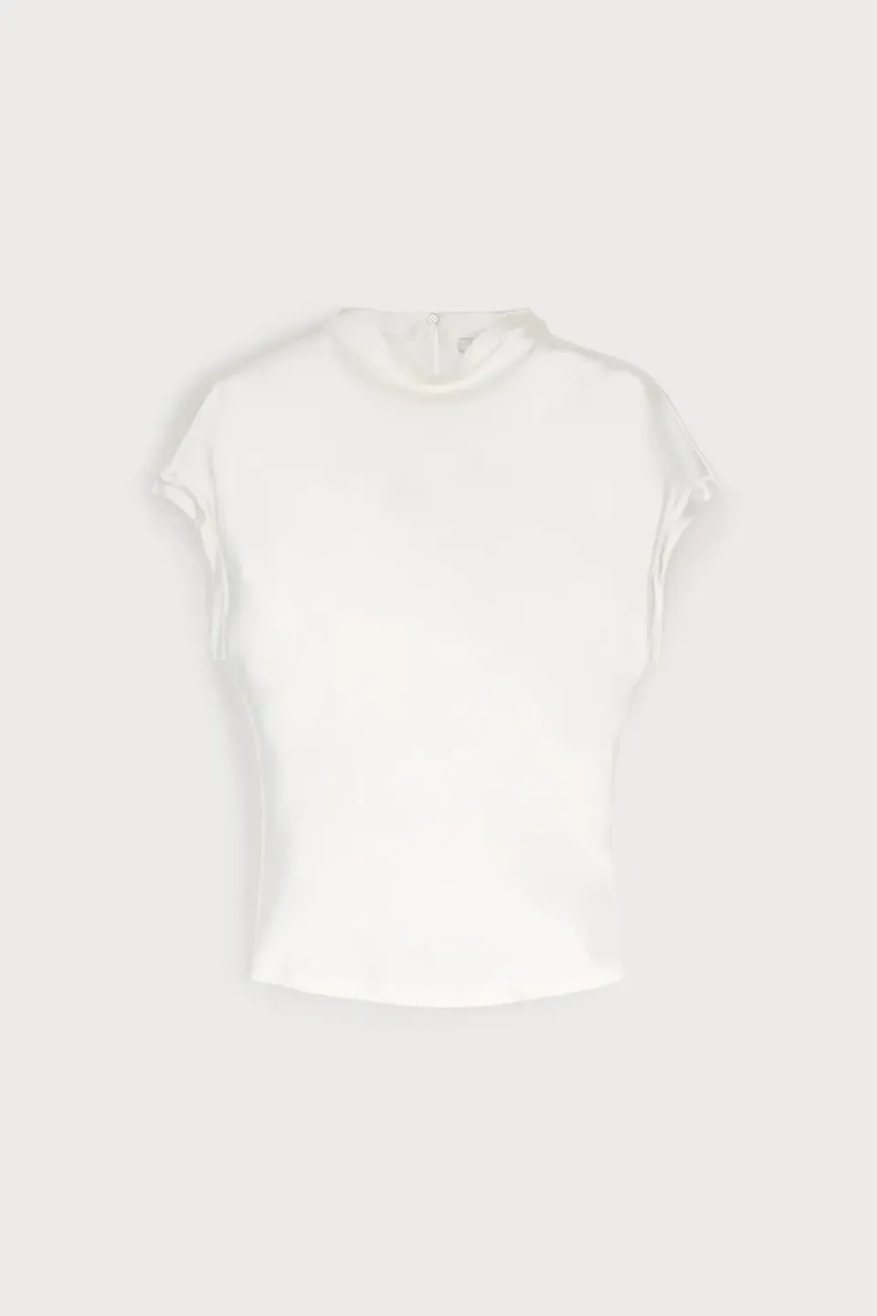 PORTS 1961 Bauhaus top bianco smanicato viscosa