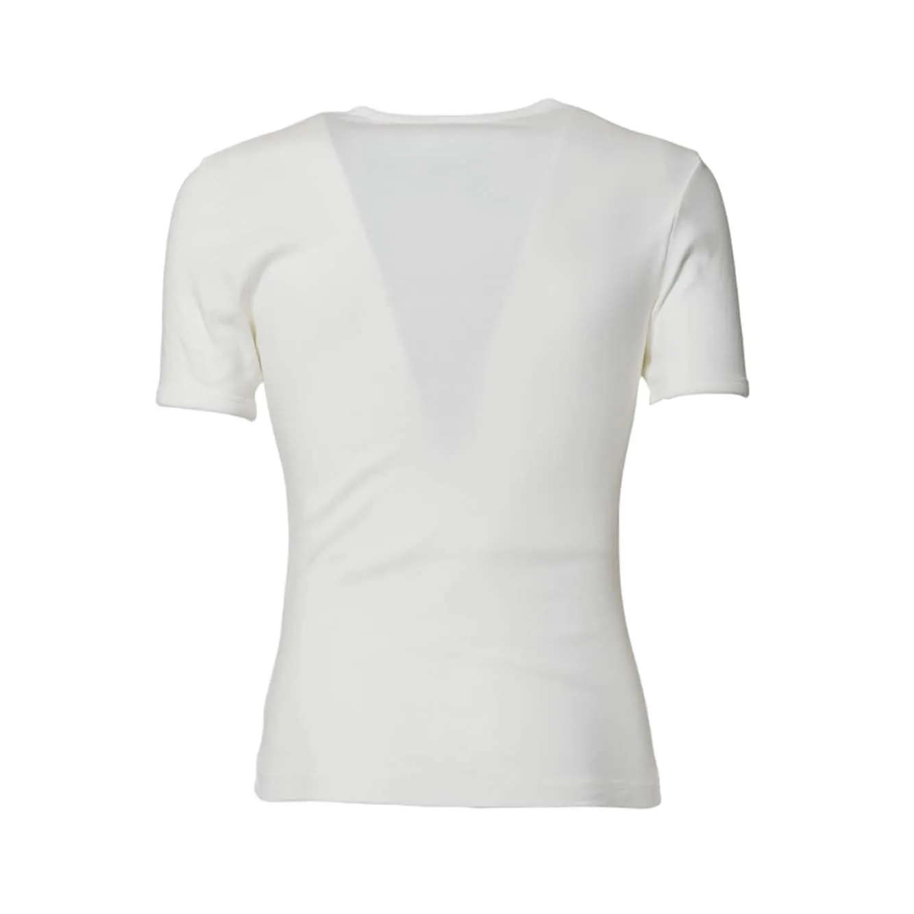 Courrèges 125JTS020JS0203 t-shirt cotone bianco logo