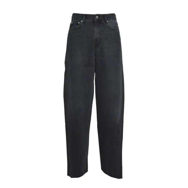 Séfr Wide Cut MFW24WIDECUTCRE jeans uomo nero denim