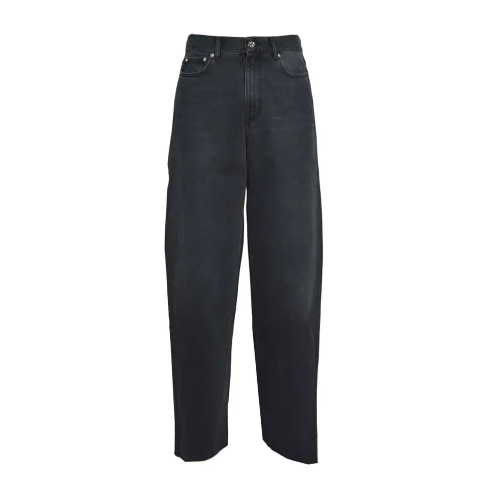 Séfr Wide Cut MFW24WIDECUTCRE jeans uomo nero denim