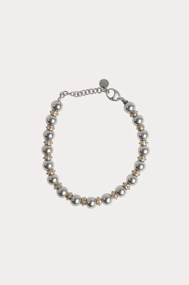Ports Bead Choker collana donna girocollo oro argento