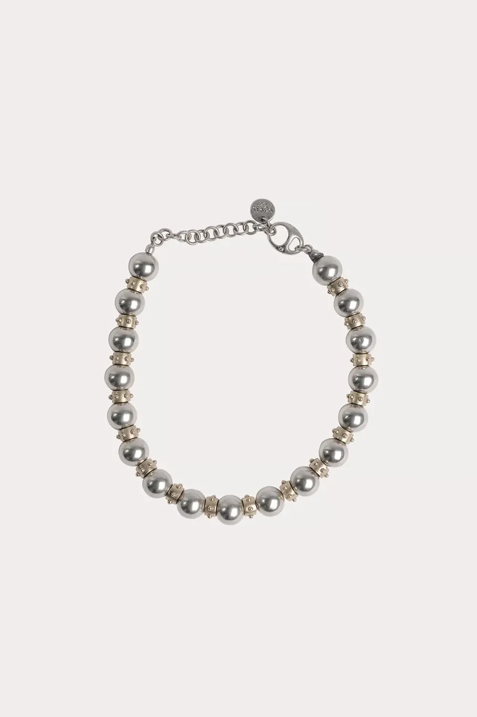 Ports Bead Choker collana donna girocollo oro argento