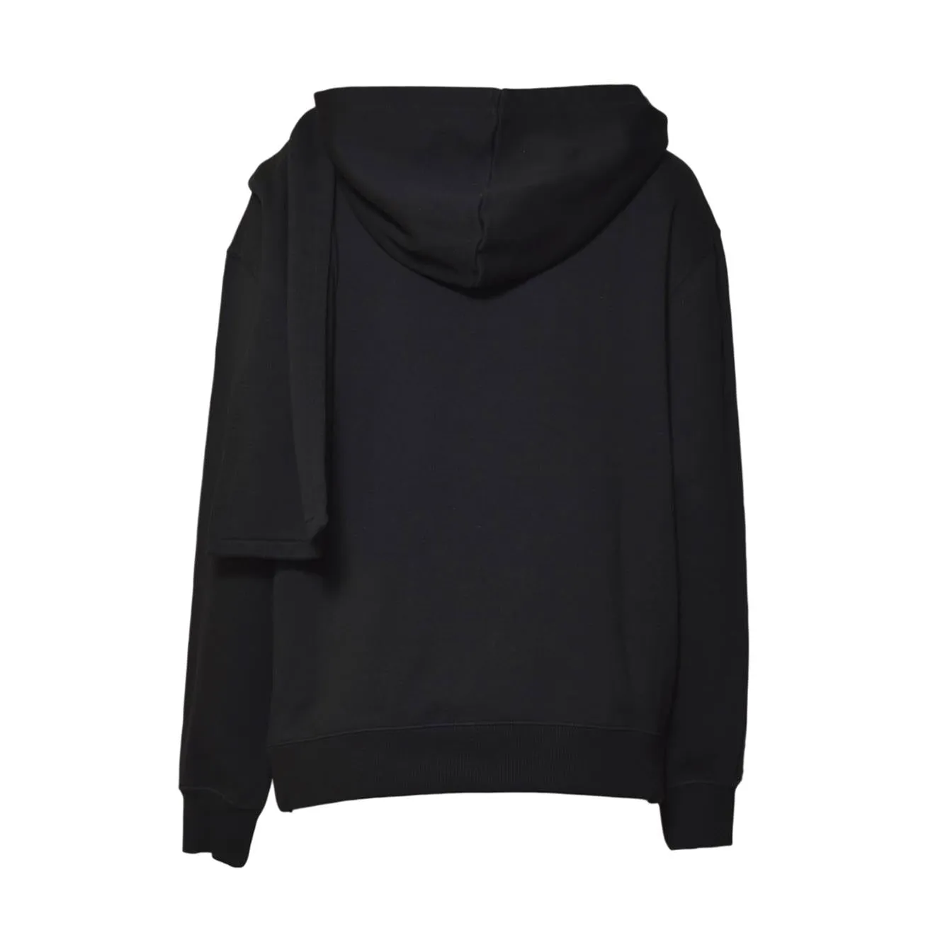 Courrèges 325JHO047JS0234 felpa cappuccio nera XS