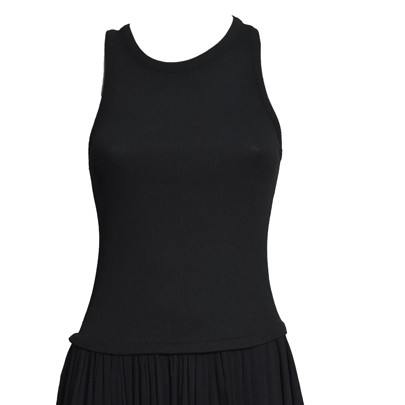 Solotre M1AB0183A99 abito donna nero cotone