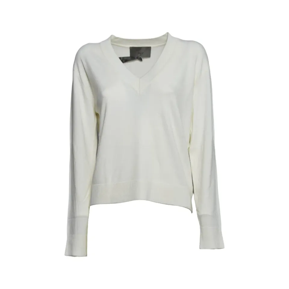 Akep Soft Nina MGKD15149 maglia scollo V bianca XS