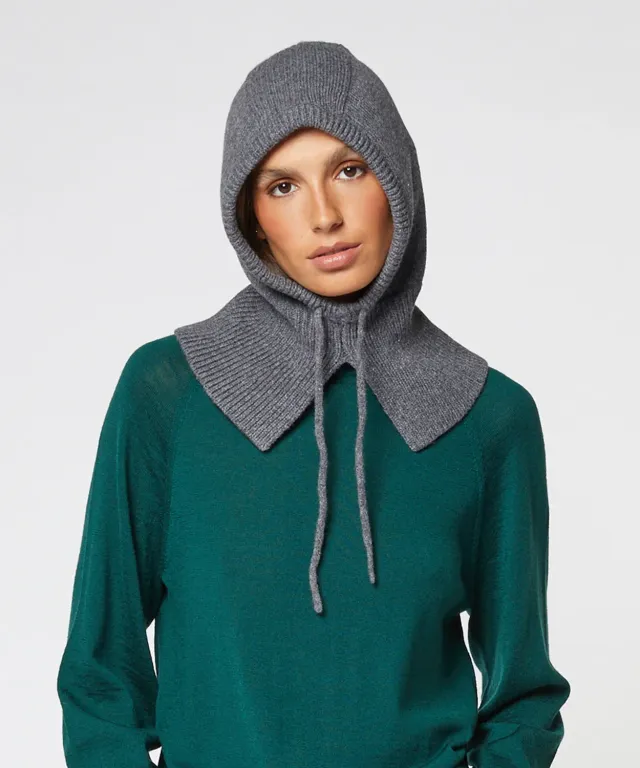 Rodier Passamontagna Lana Donna Antracite 100% Merino