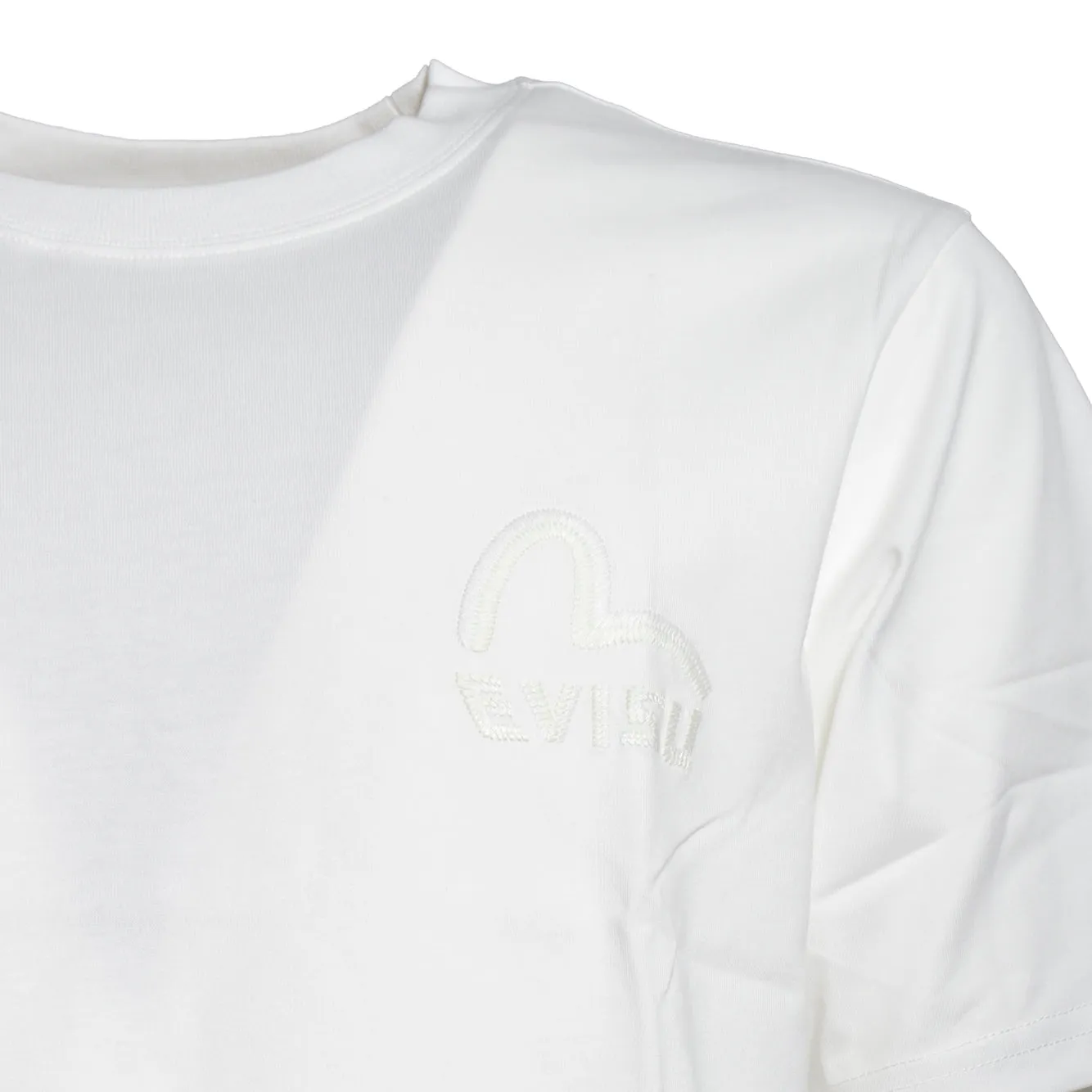 Evisu 2ESHTM6TS1073 t-shirt bianca cotone