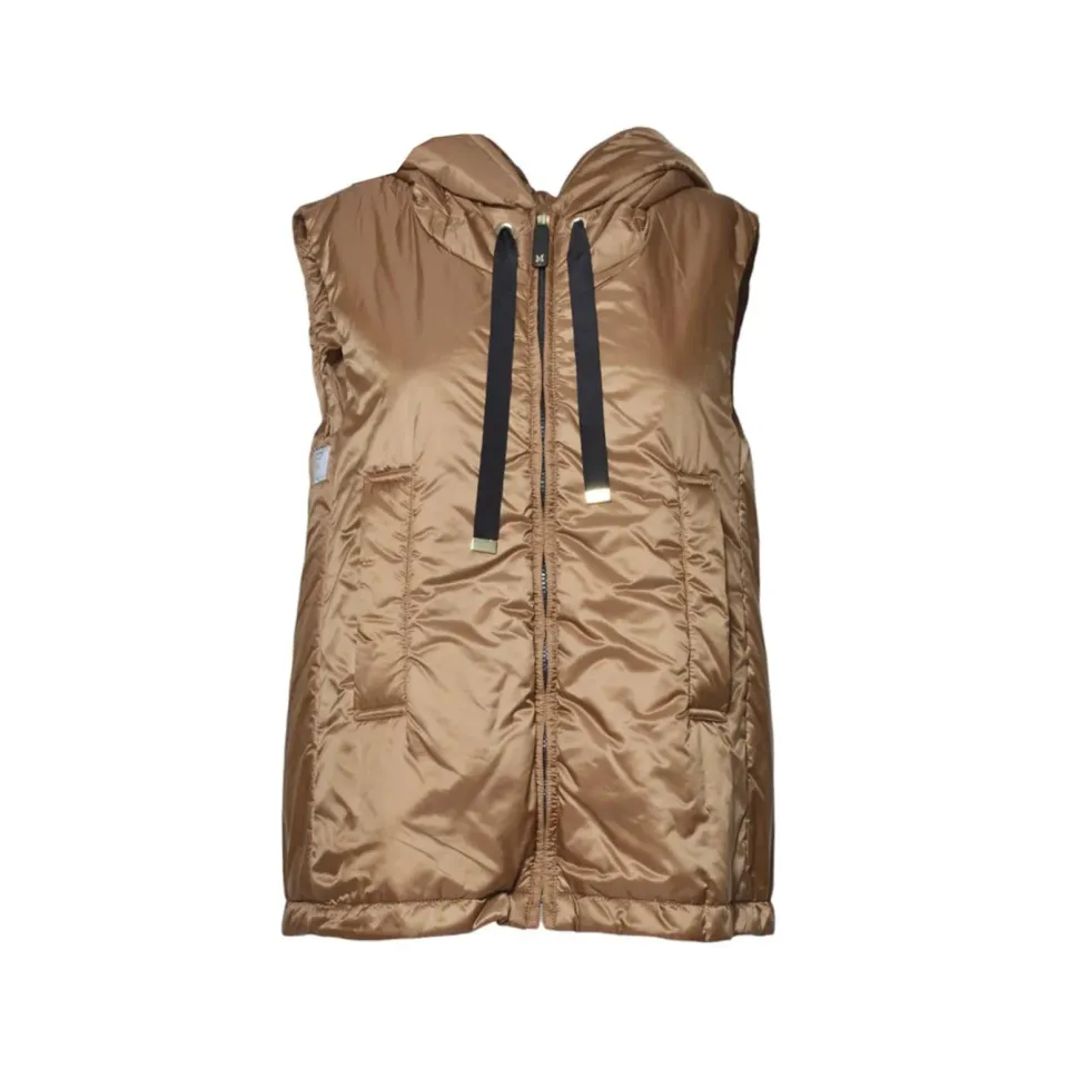 Max Mara The Cube Greengo piumino smanicato caramello