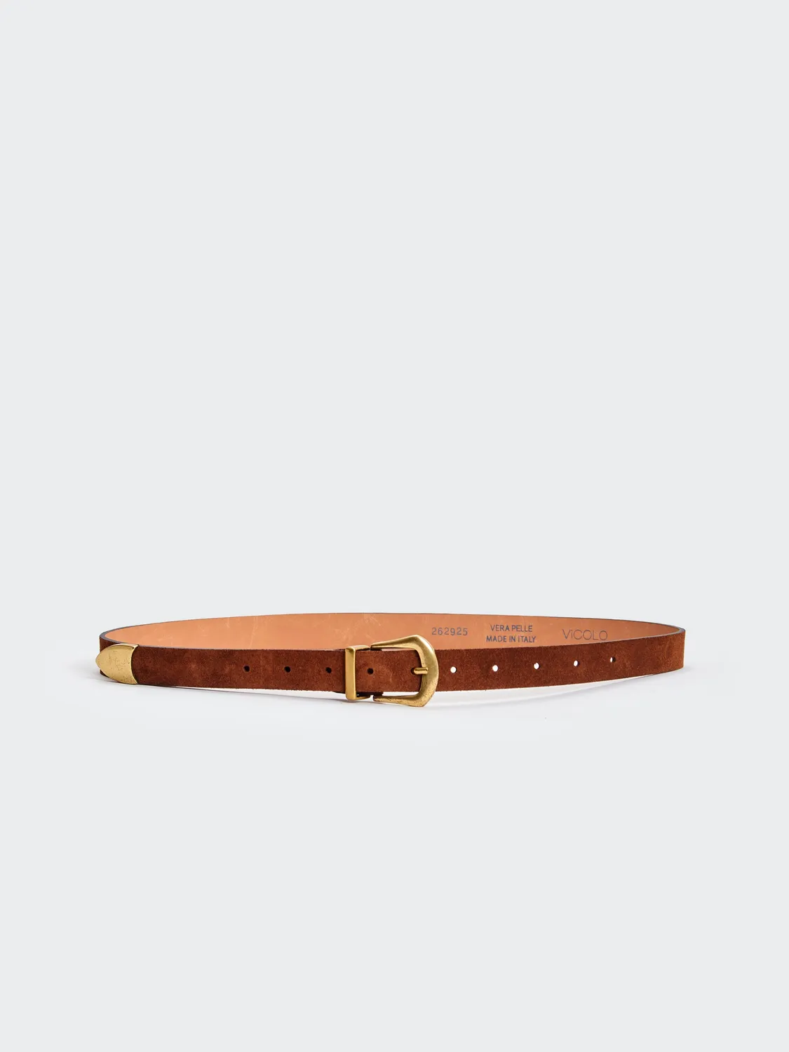 Vicolo AAC0003067ACCOG cintura scamosciata cognac unica