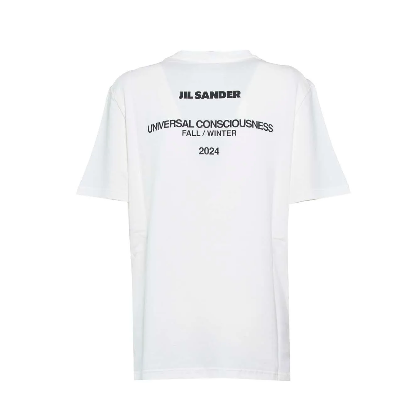 Jil Sander J02GC0128J46219 T-shirt Bianca Cotone