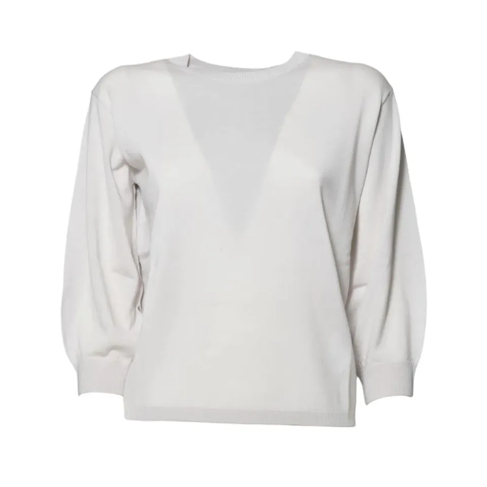 S Max Mara Amico 2529366041600 cardigan panna lana