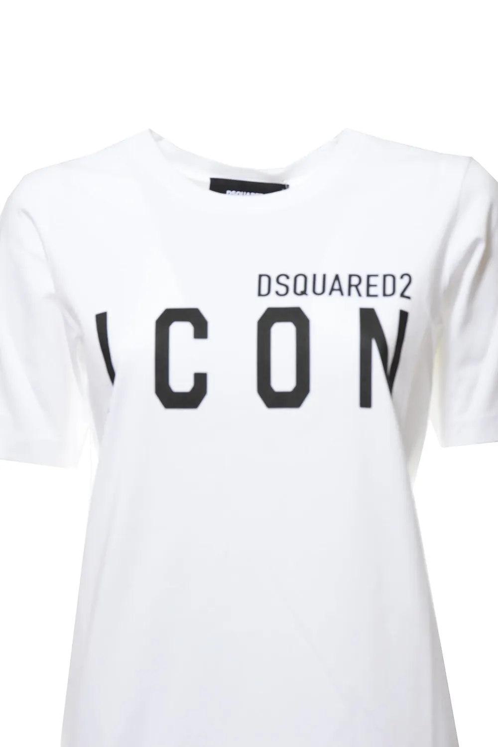Dsquared2 Icon Renny mini abito bianco cotone XXS