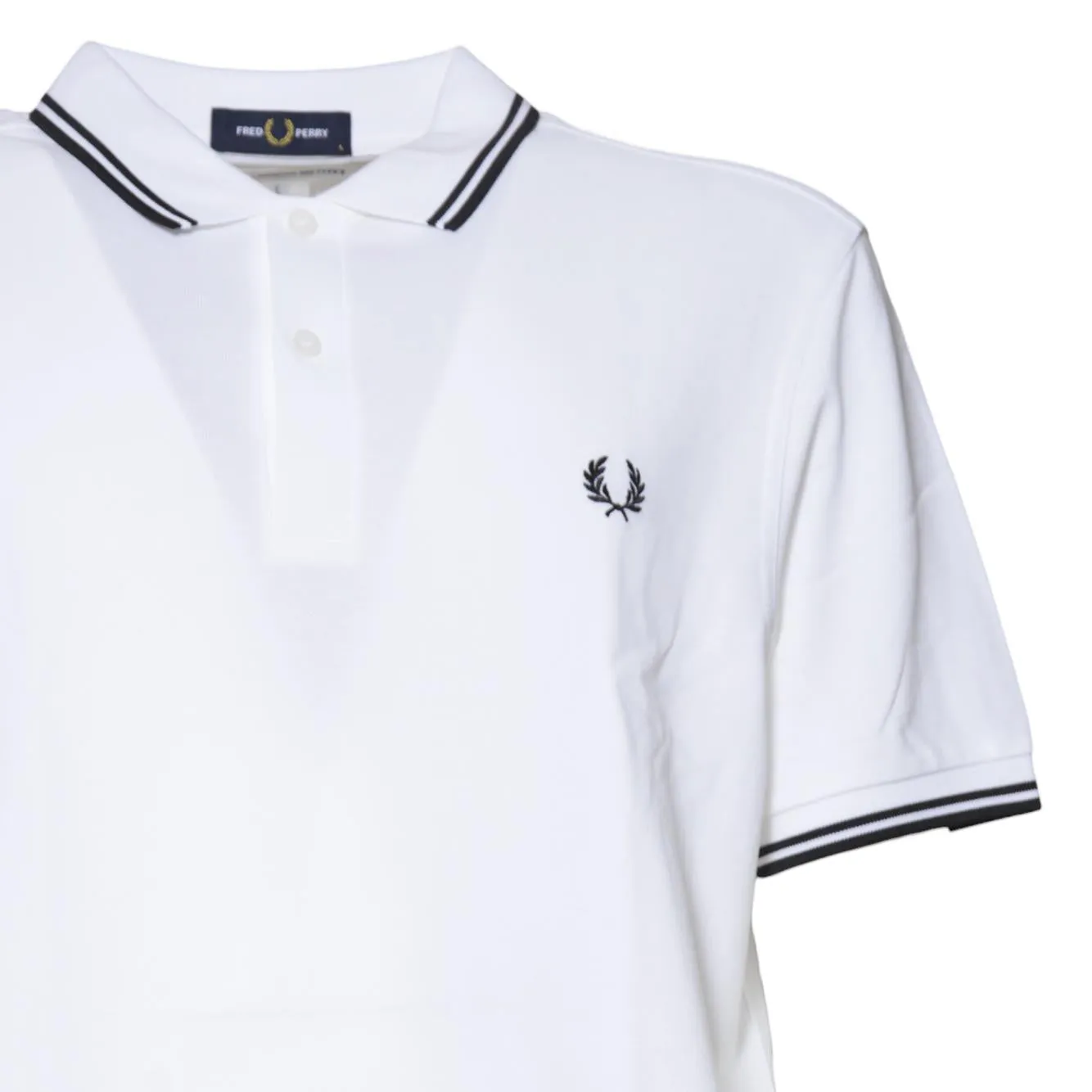 Comme des Garçons Shirt FOT502S25 polo bianco righe nere