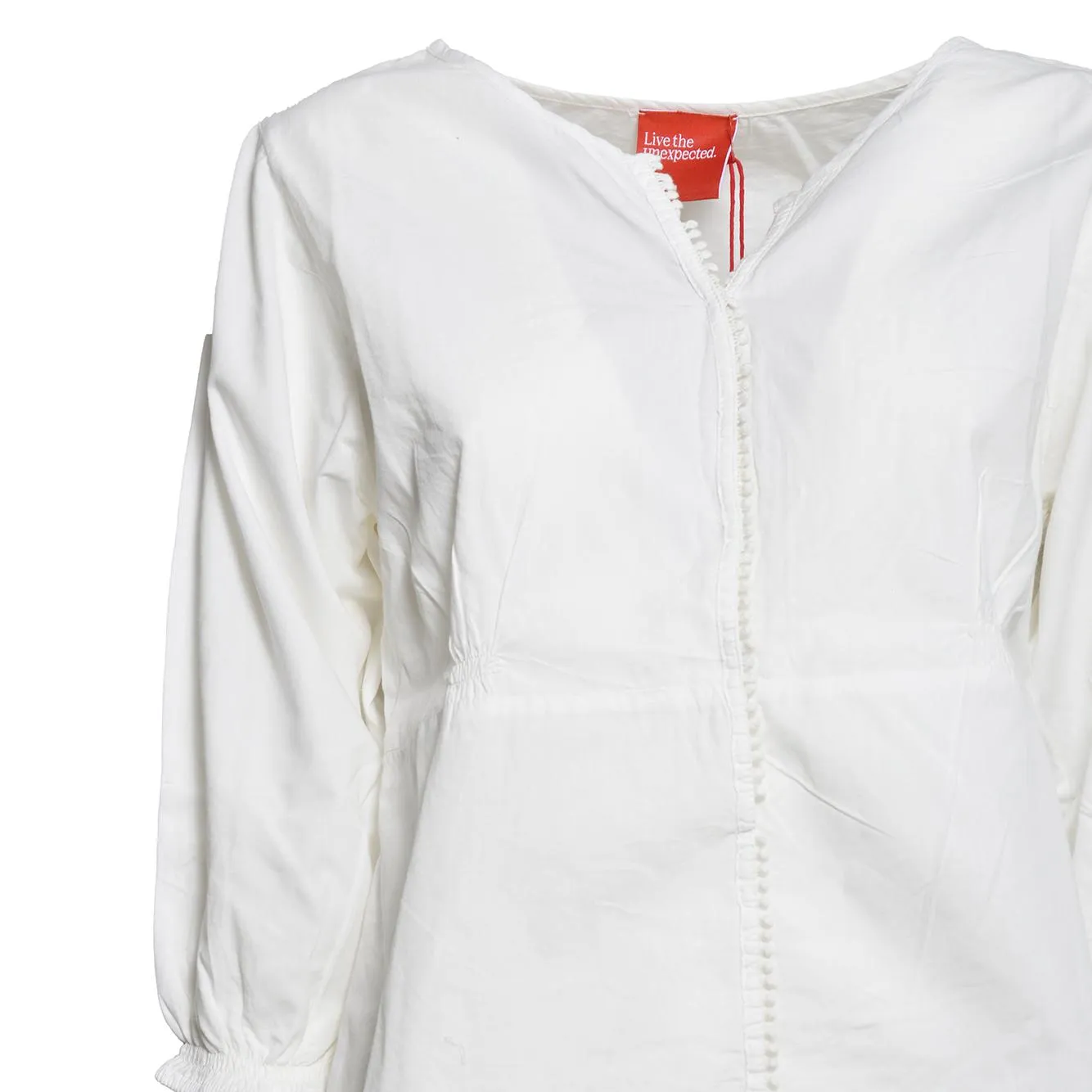 Merci Dahlia blusa bianca cotone manica lunga