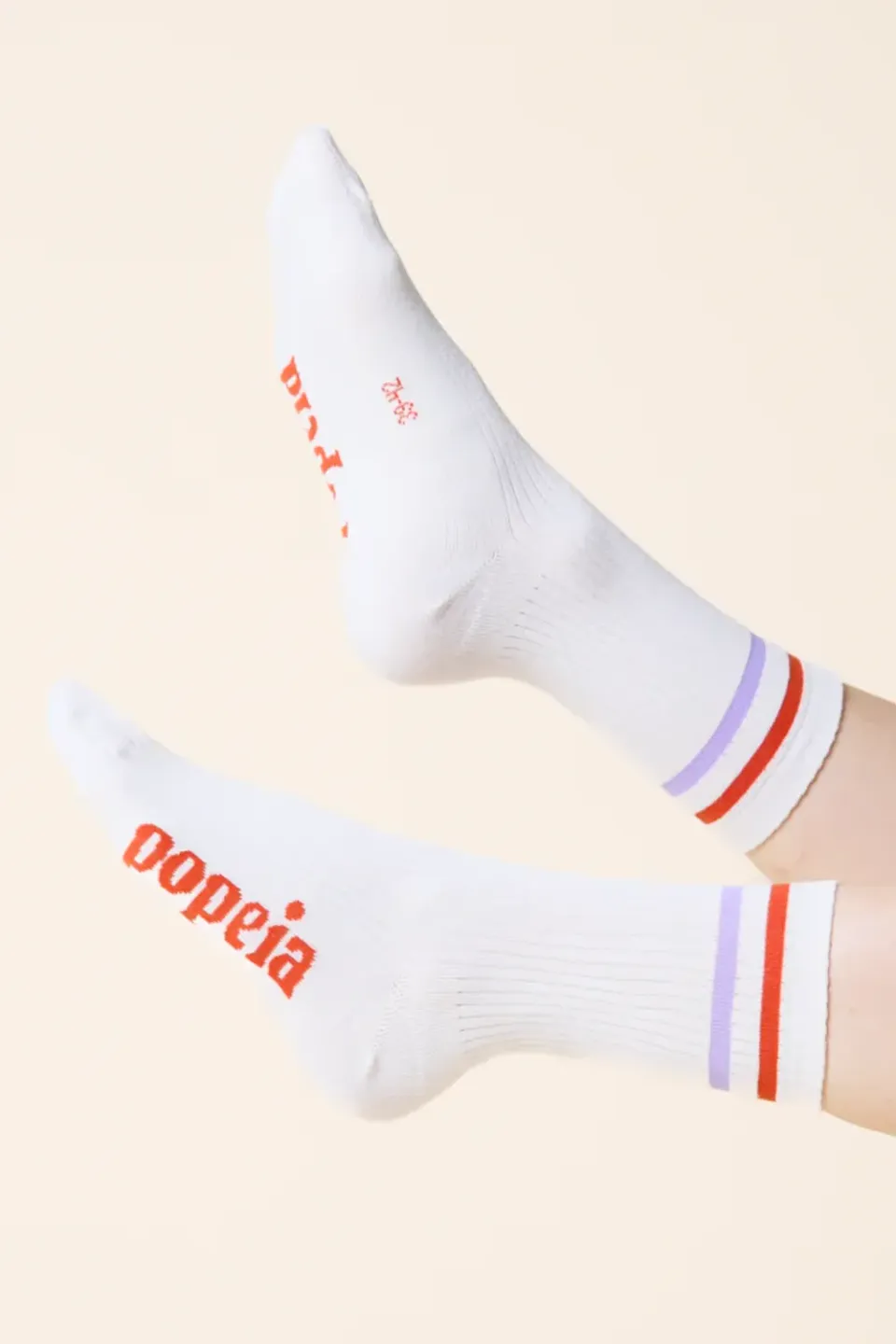 Popeia The Sporty Stripes calzini cotone a righe traspiranti