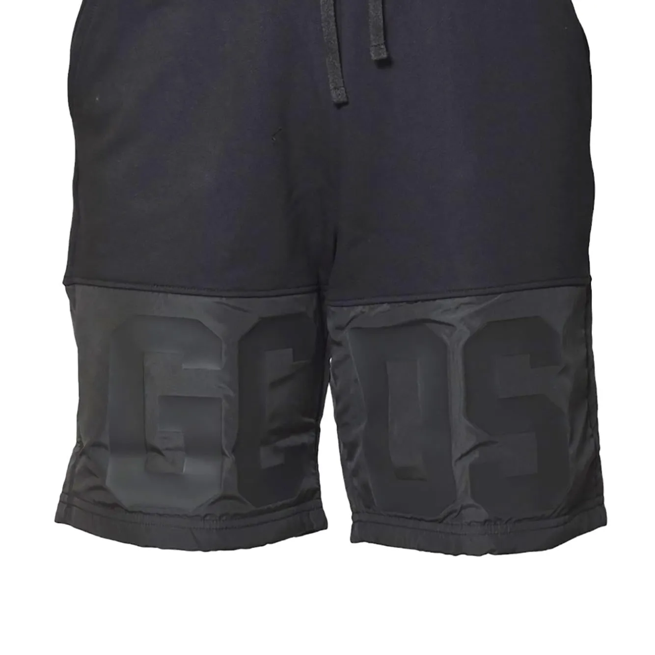 GCDS B1XM3102JI1 bermuda nylon nero jersey cotone