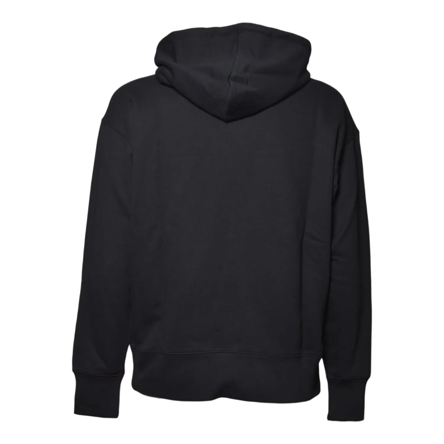 MSGM 2000MM50930000099 felpa nera in cotone