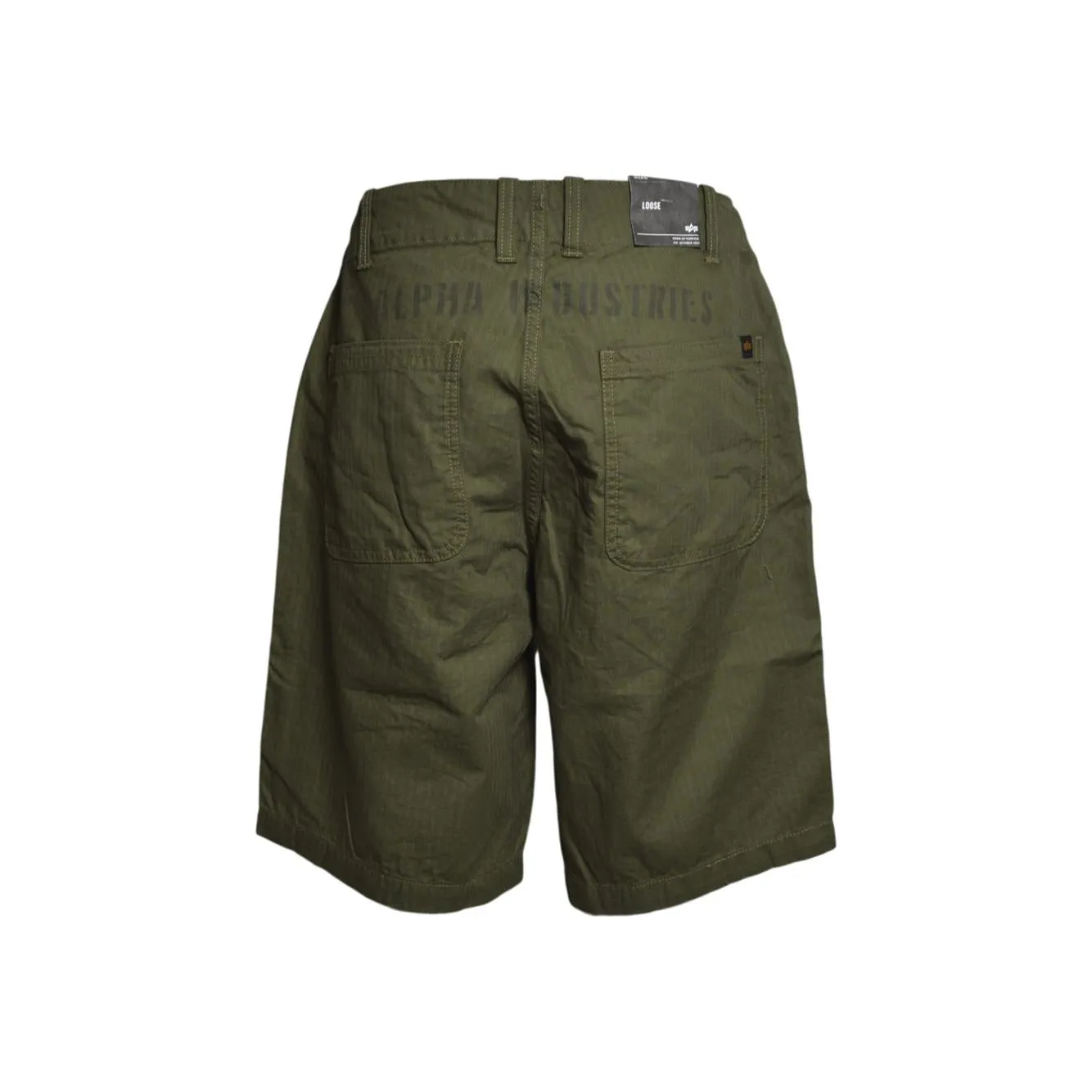 Alpha Industries SS266254 bermuda oliva cotone