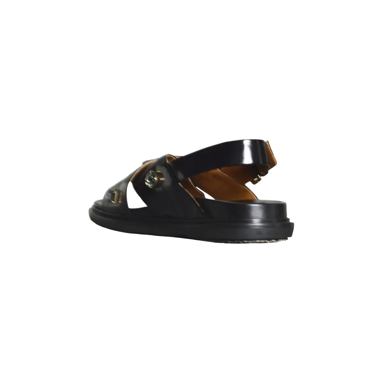 Marni Fussbett FBMS018501P7710 sandali pelle nero