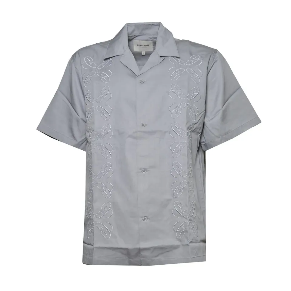 Carhartt WIP I036227 camicia uomo grigio manica corta