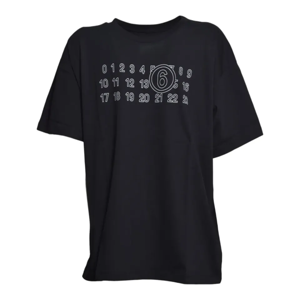 MM6 Maison Margiela M61117MM02Y t-shirt cotone nero 12A