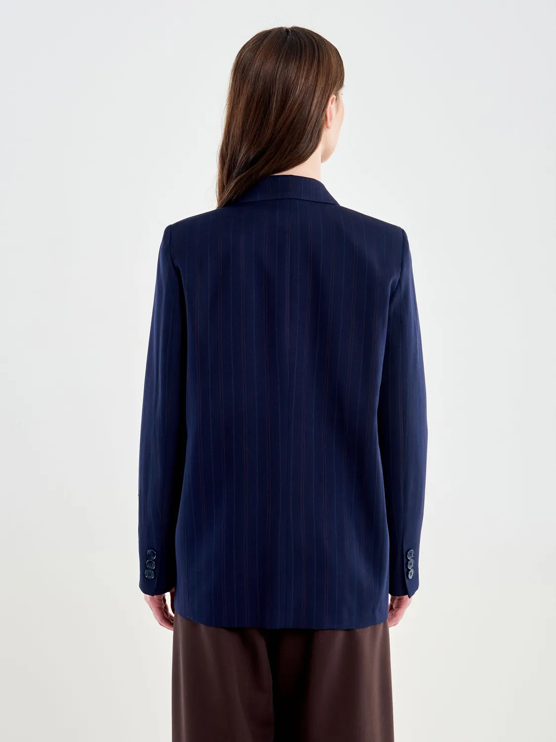 Vicolo Blazer Doppiopetto Gessato blazer blu taglie XS-L